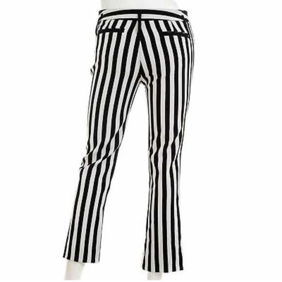 Calvin Rucker Cropped Striped Trouser Size 6 - Picture 4 of 9